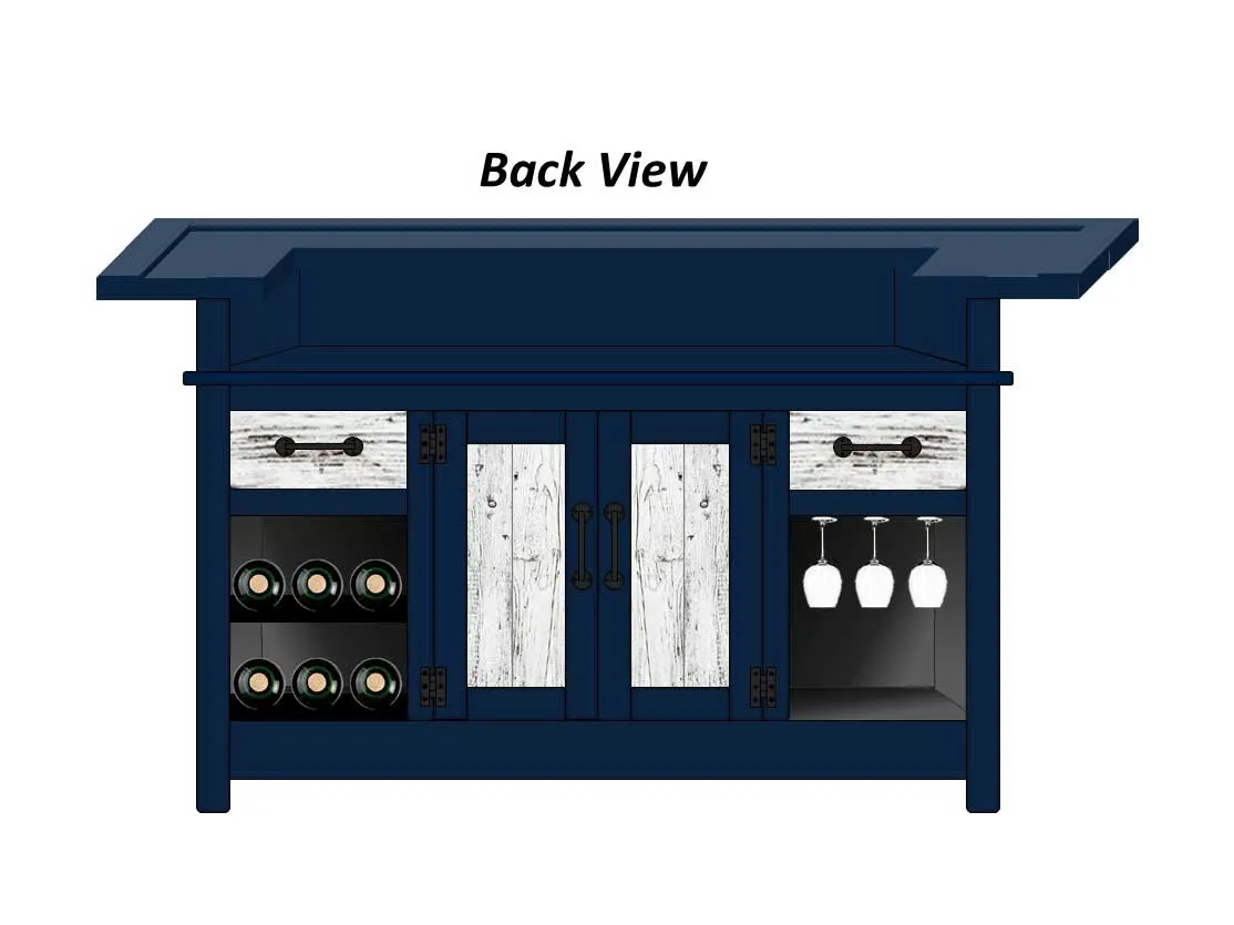 Yankees bar, back view
