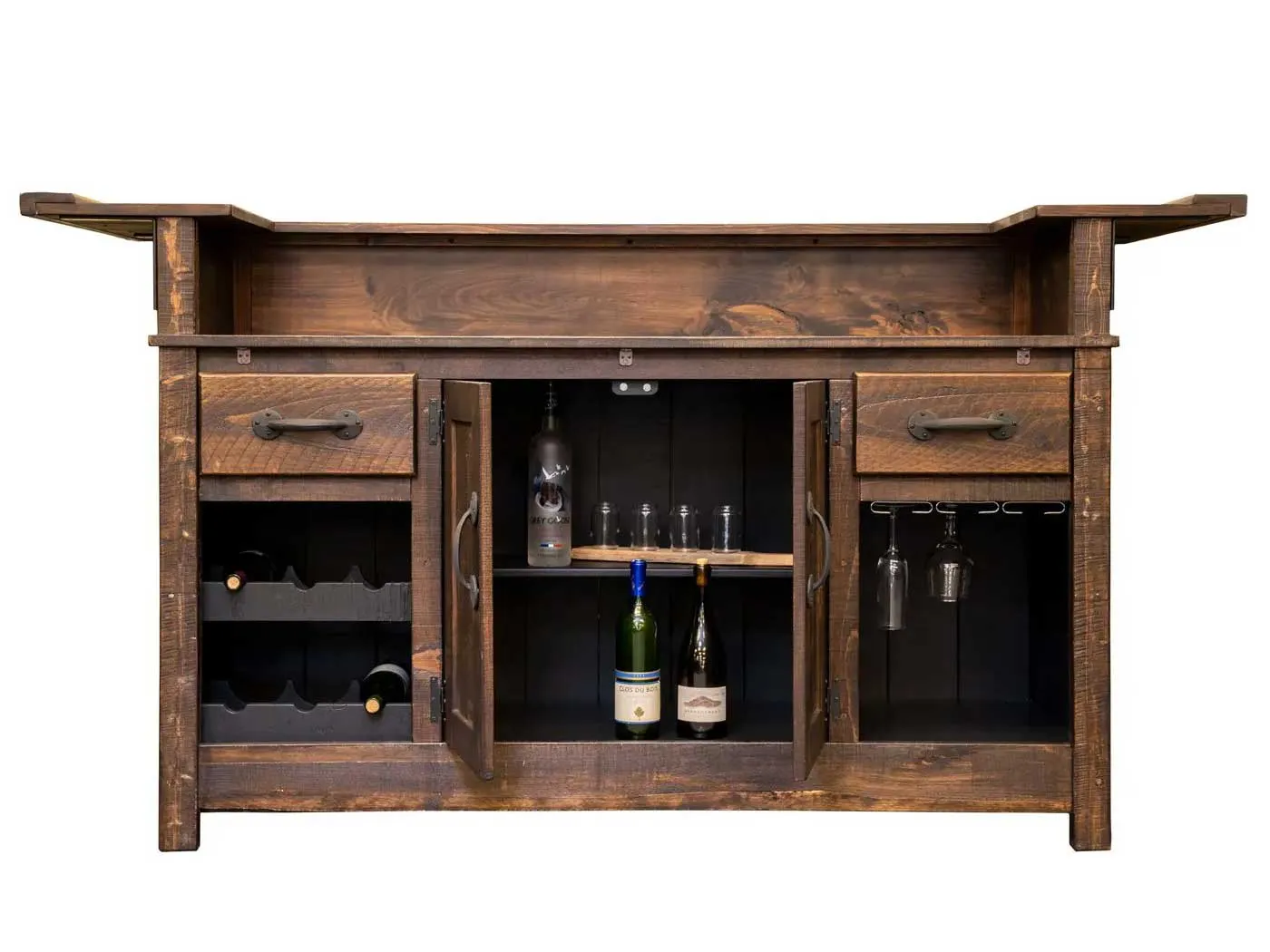 Breck bar in chocolate, back view