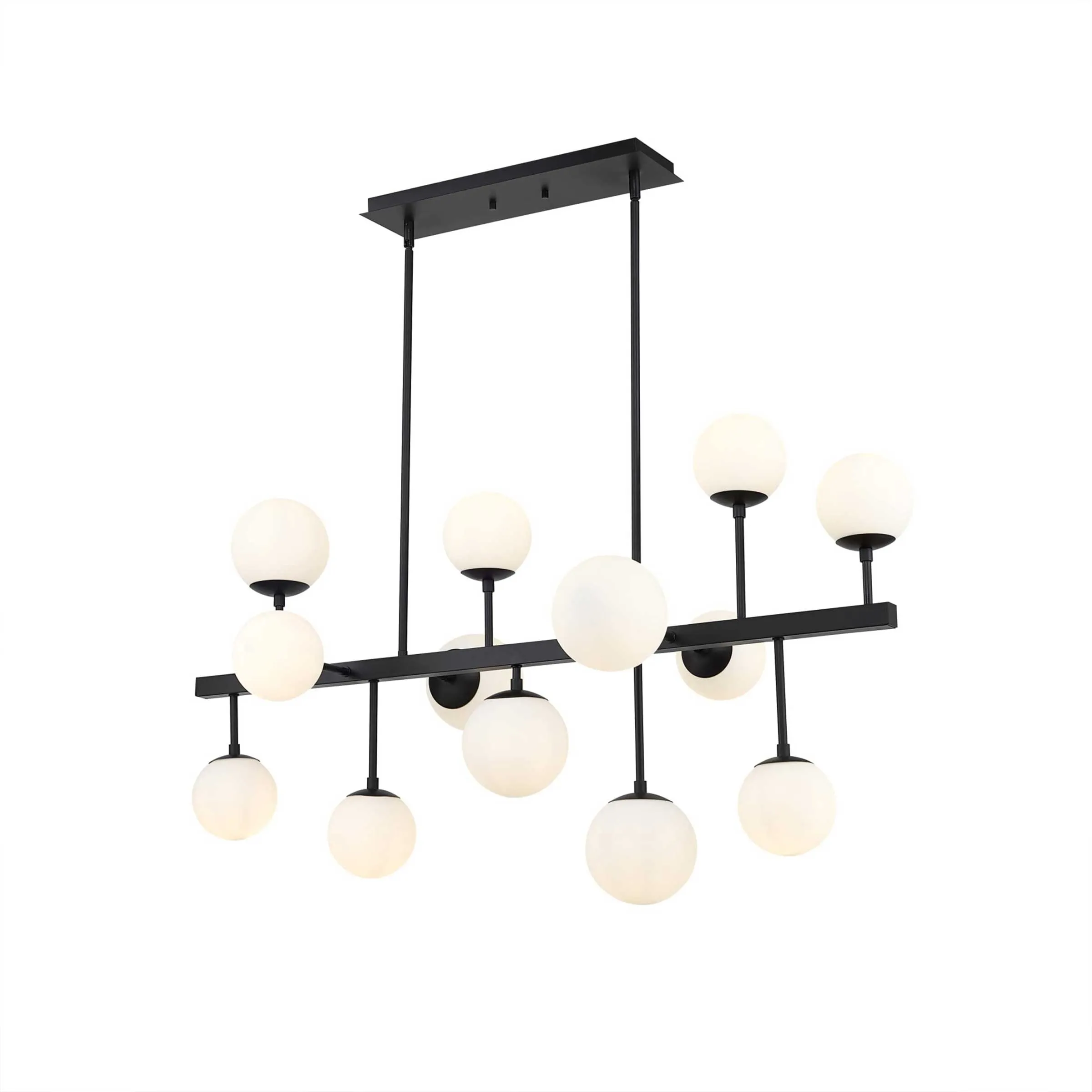 Z-Lite Midnetic 13 Light 21" Wide Abstract Linear Chandelier