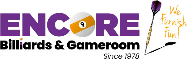 encore billiards and gameroom logo