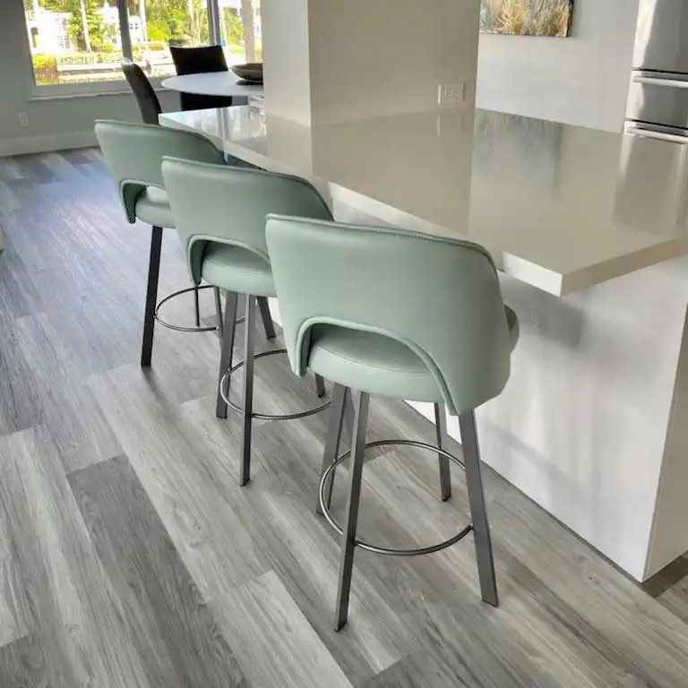 light blue kitchen counter stools