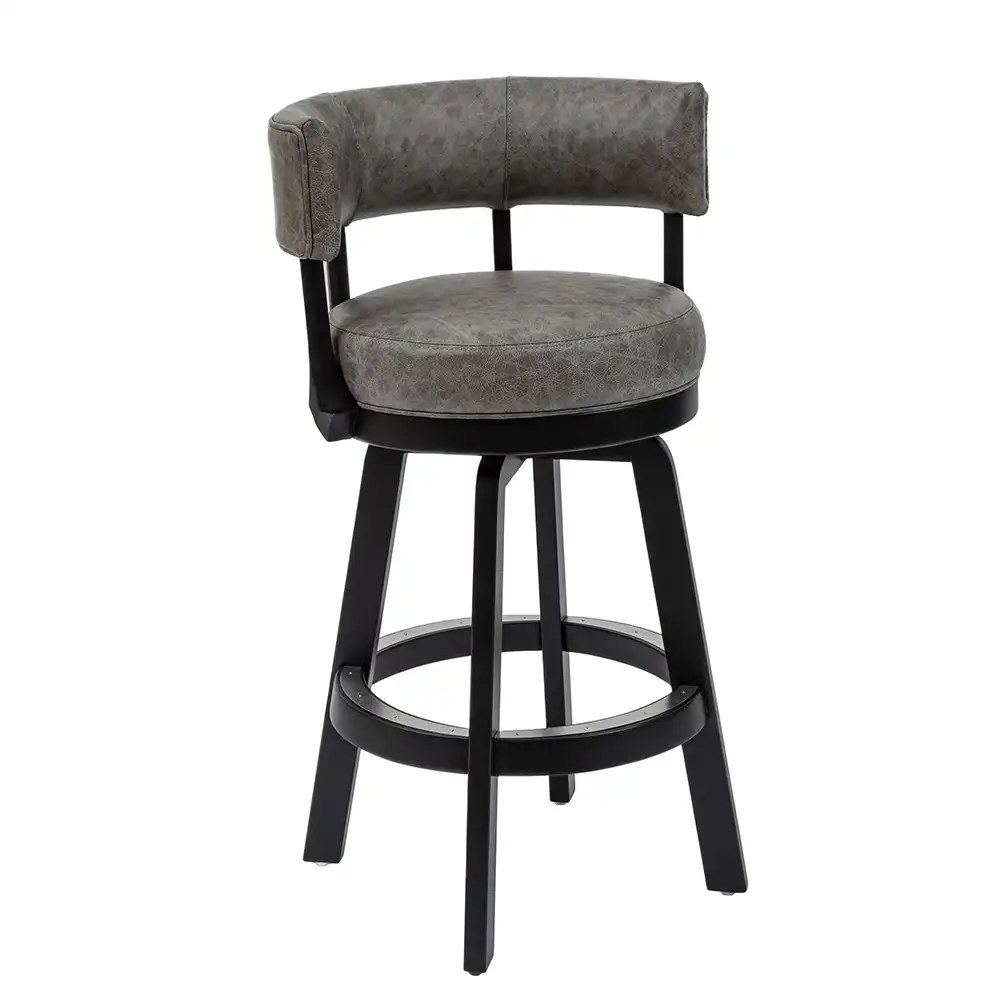 black and grey bar stool