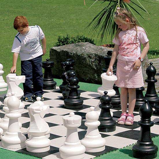 Giant outdoor chess set