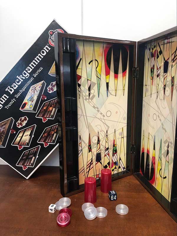 artsy backgammon set