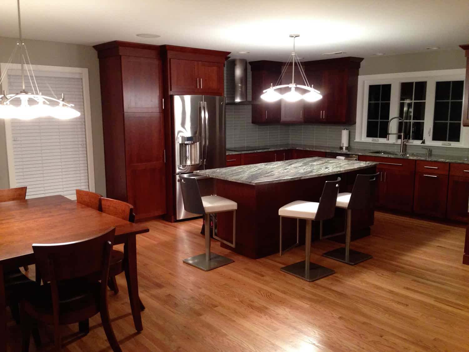 white kitchen stools