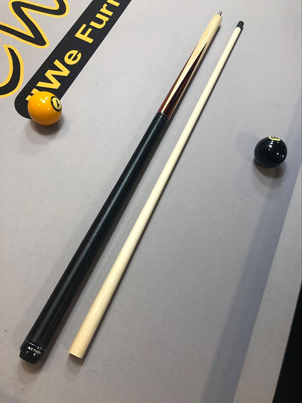 a cue stick in two parts