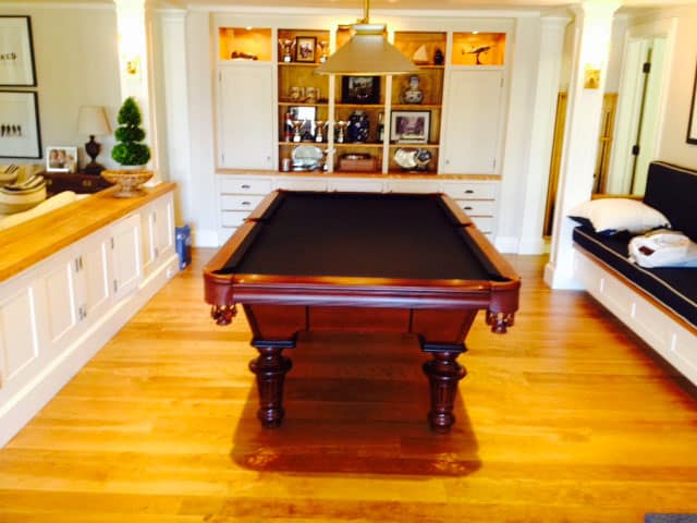 black pool table