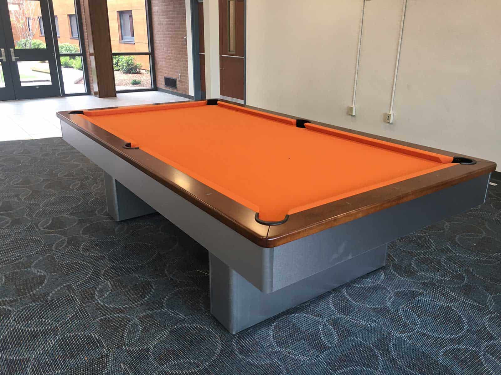 orange WCSU pool tables