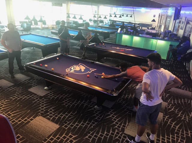 CCSU pool table room