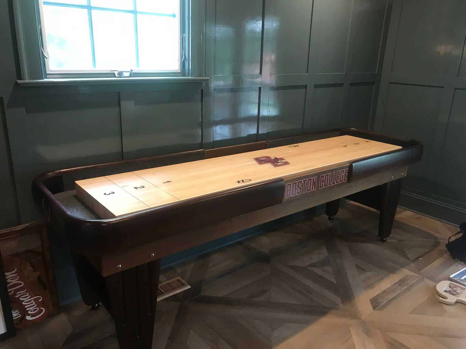 boston college shuffleboard