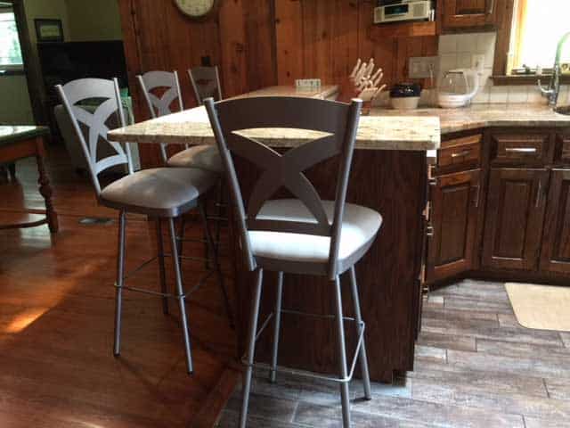grey gray kitchen stools