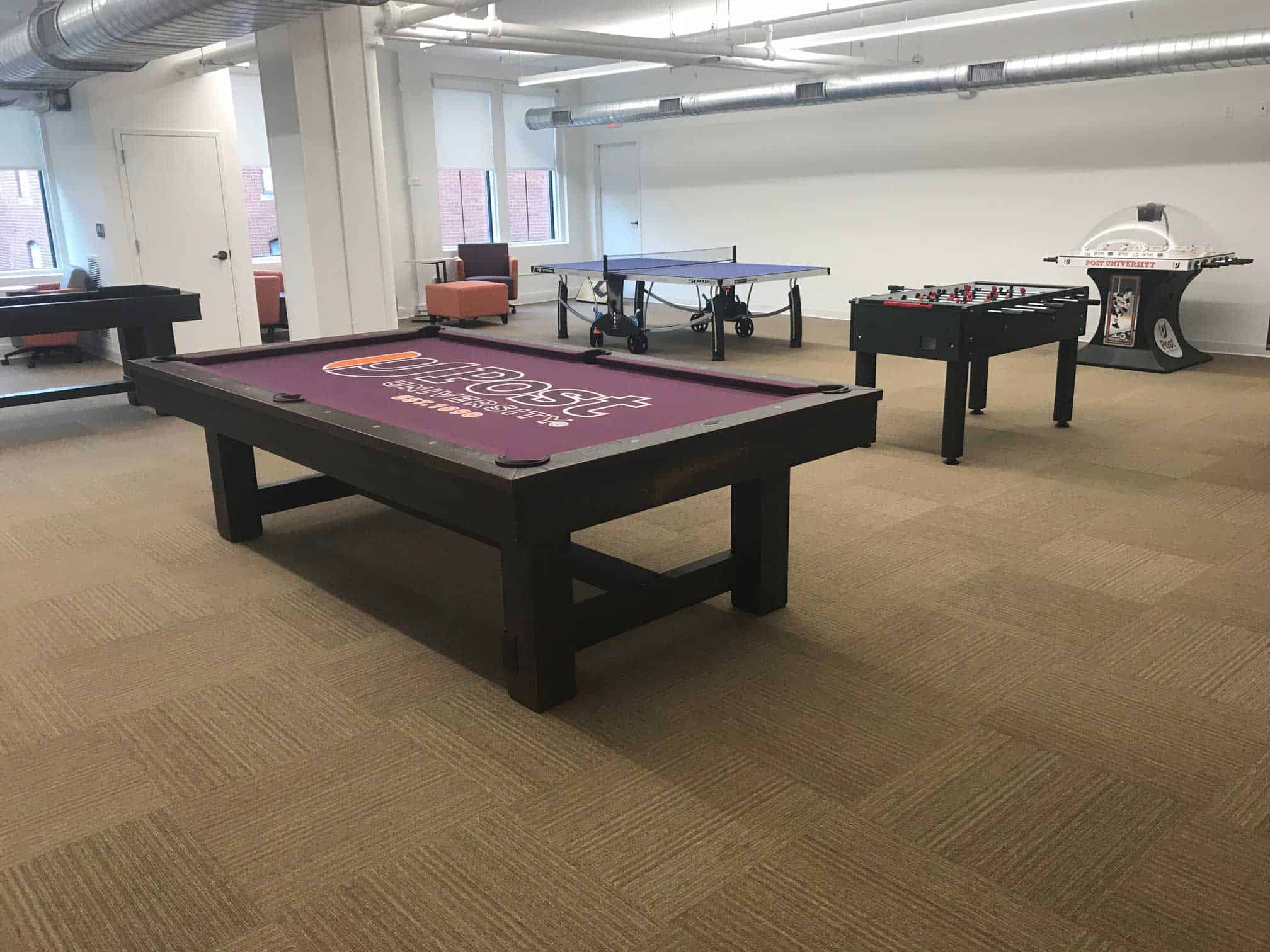 waterbury post pool table, ping pong, table tennis, foosball and dome hockey