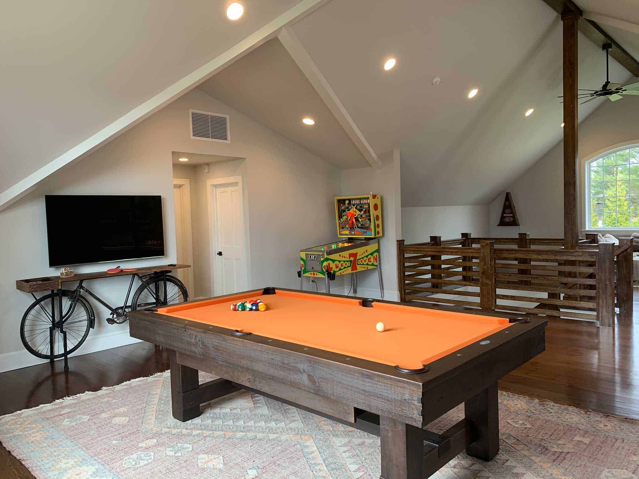 trumbull ct orange billiards table