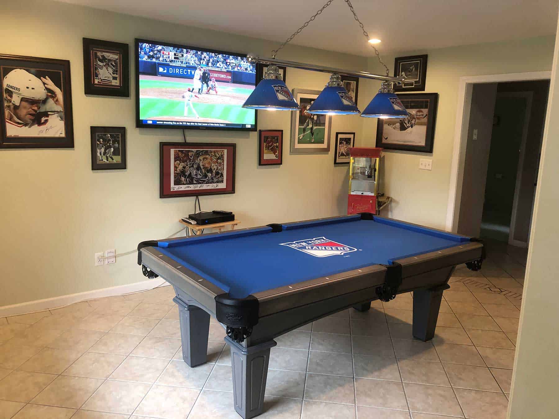 new york rangers pool table