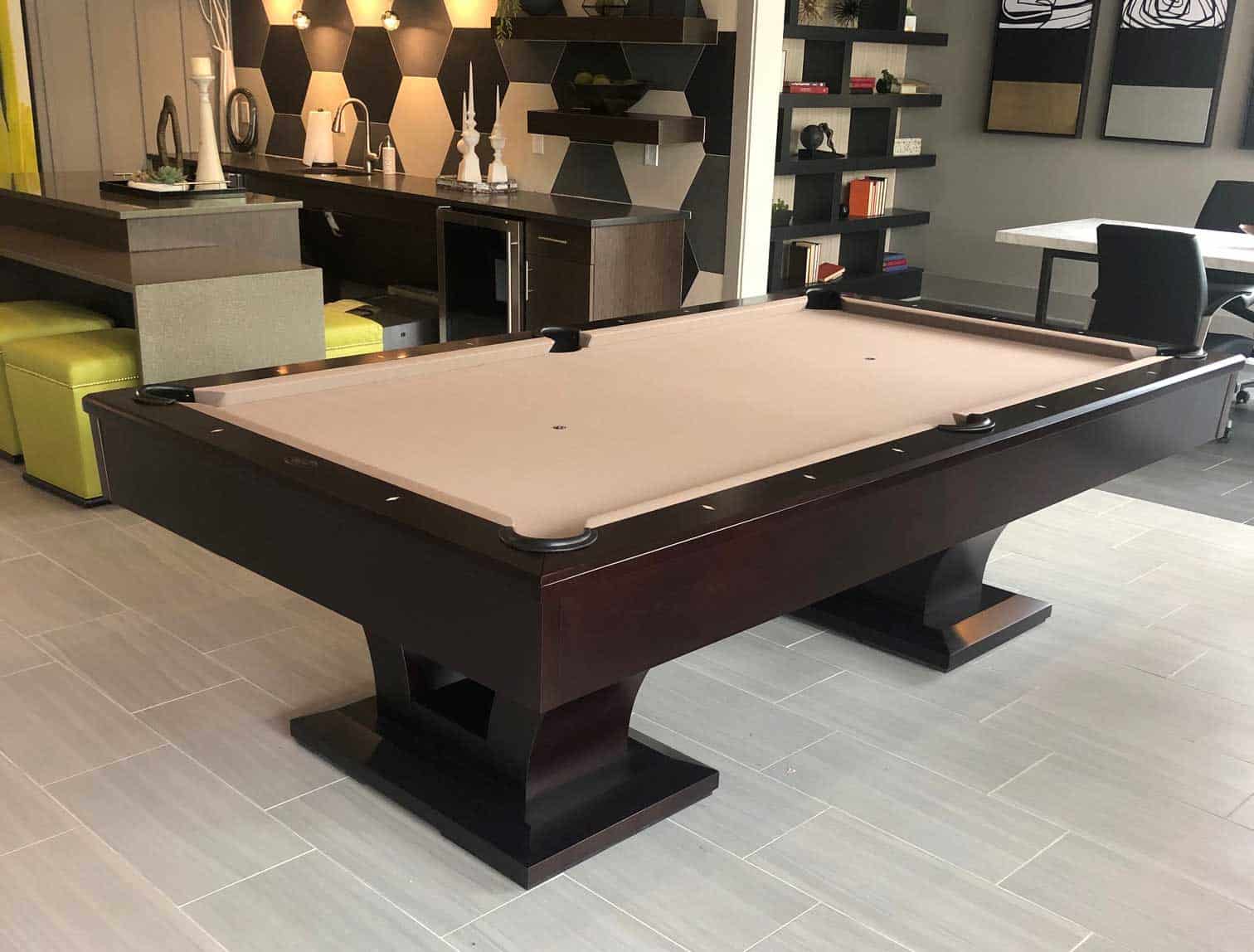 milford ct brown pool table