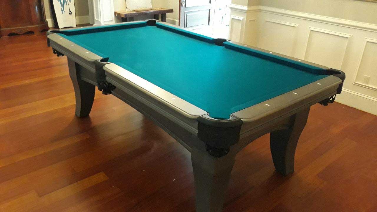 green pool table in hilton head