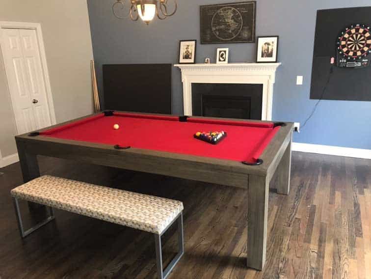 Bookfield Red Table and Bench