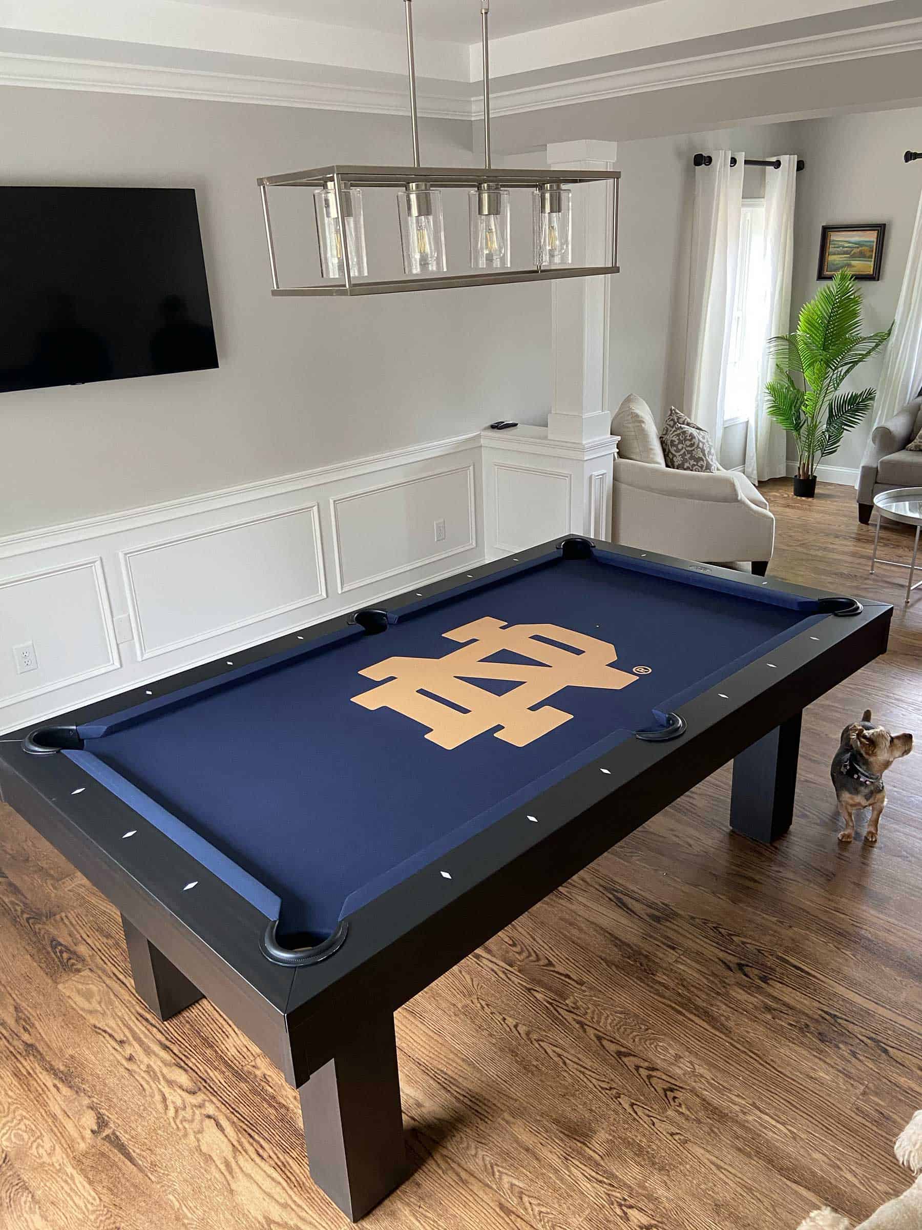 notre dame pool table