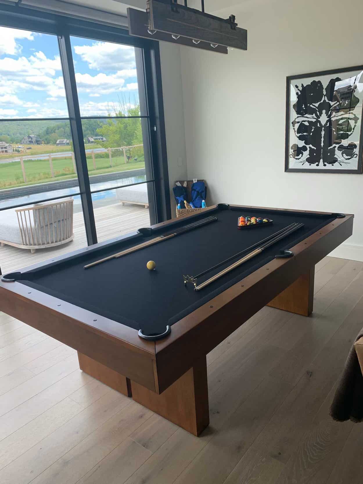 Amenia, NY black pool table