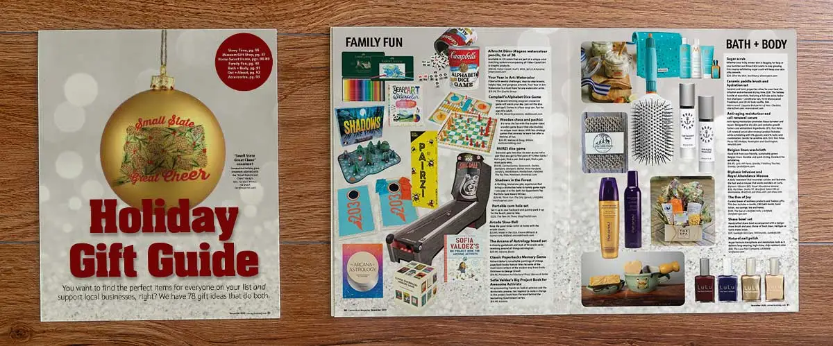 A spread from CT Magazine Holiday Gift Guide