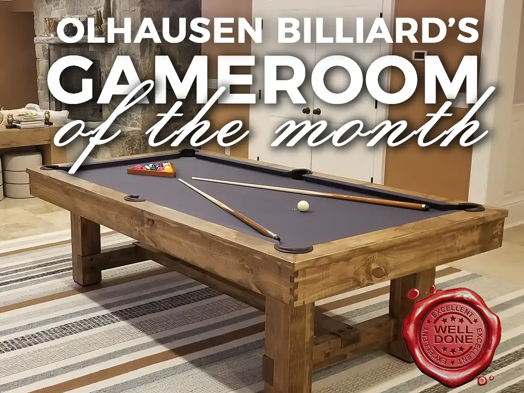 Olhausen billiards gameroom of the month