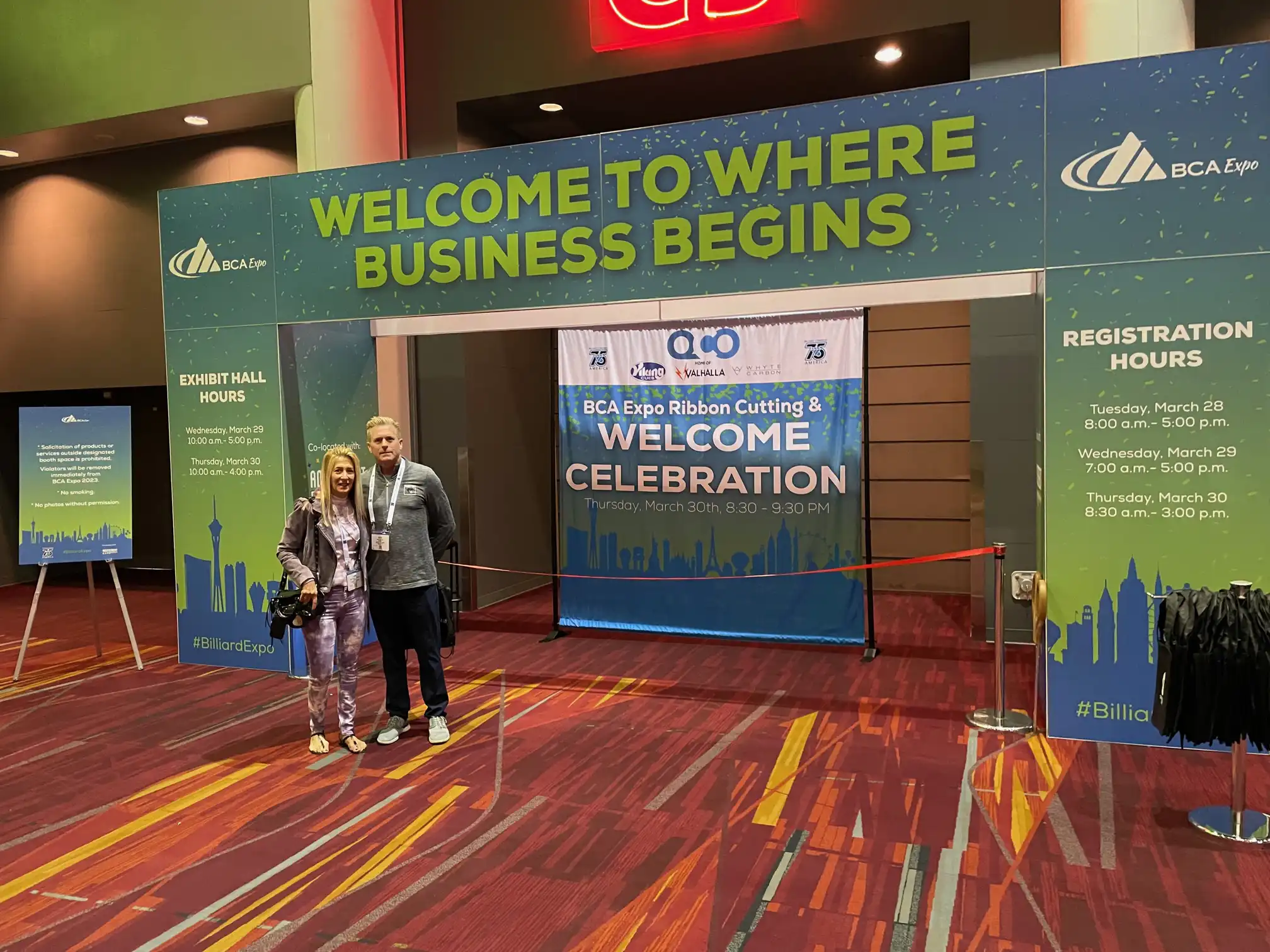 lynne and david at the BCA expo