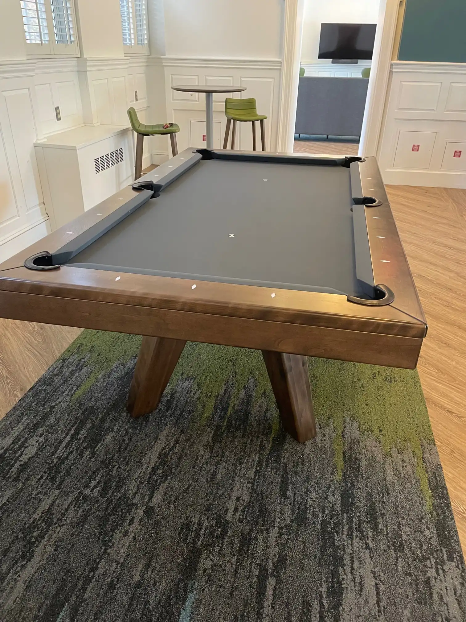 black pool table at WCSU, CT