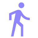 A person walking