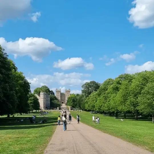 A scenic view from the Long Walk in Windsor