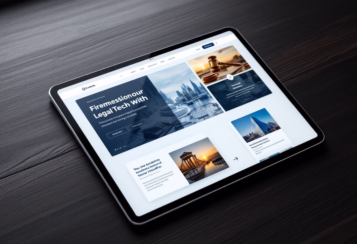 [digital project] interactive feature on tablet for an ai legal tech company