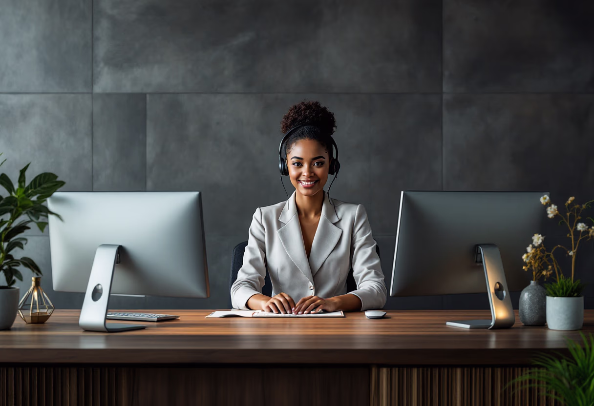 image of customer service representative at work for a financial advisor