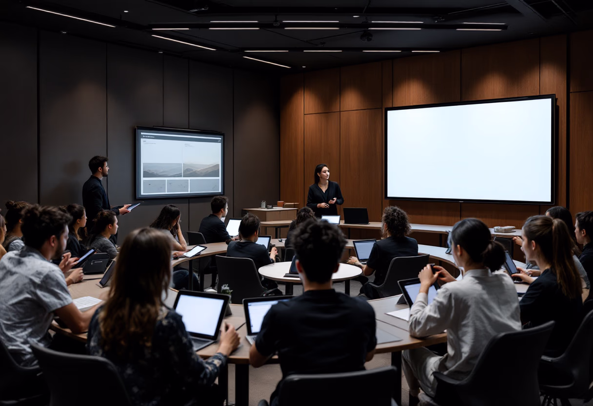 image of students in a collaborative study session