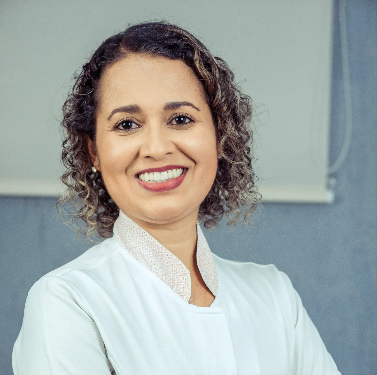 Woman smiling