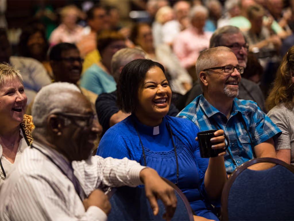 Attendees watch a presentation at CWA 2026