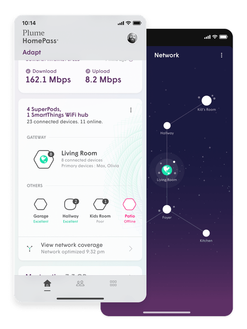 Plume Home app screenshot
