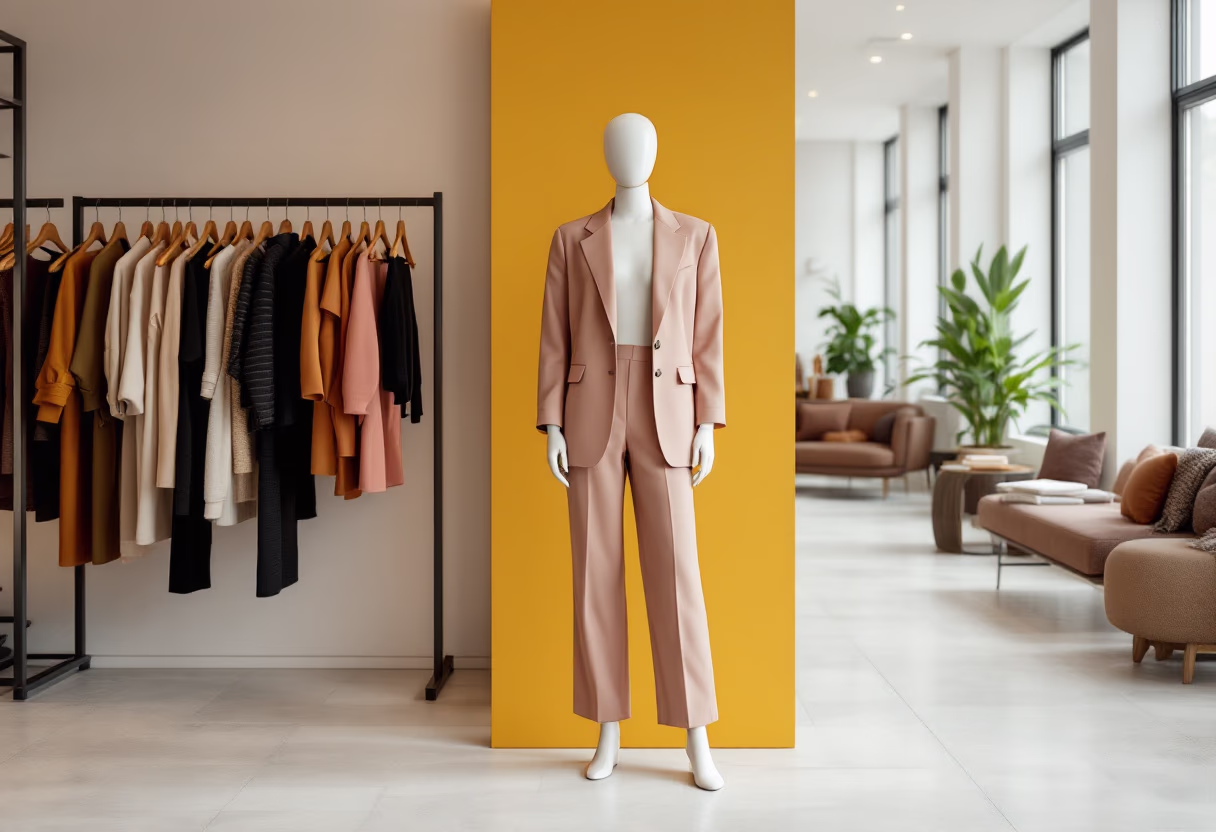 image of interior store decor (for a clothing boutique)