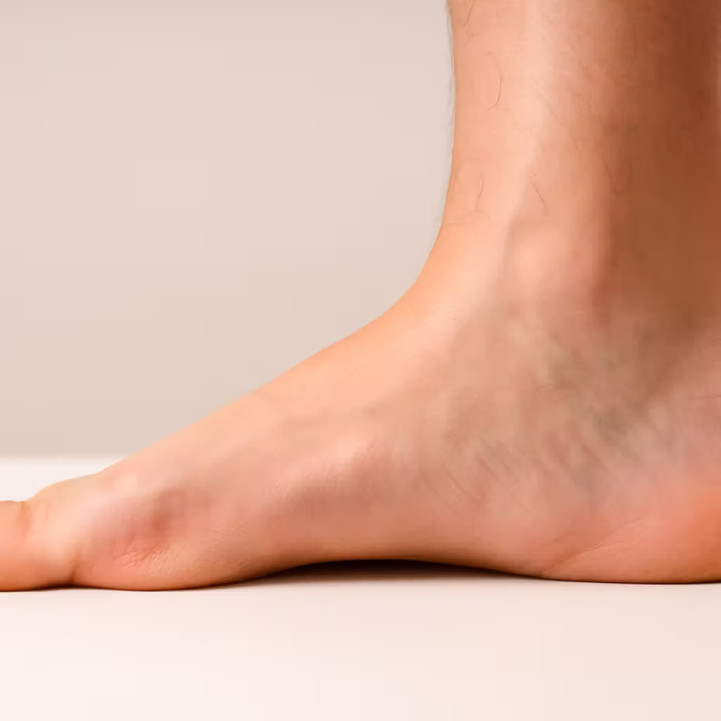 Podiatrist assessing a patient’s foot to diagnose the cause of foot and ankle pain in Lakeway, TX