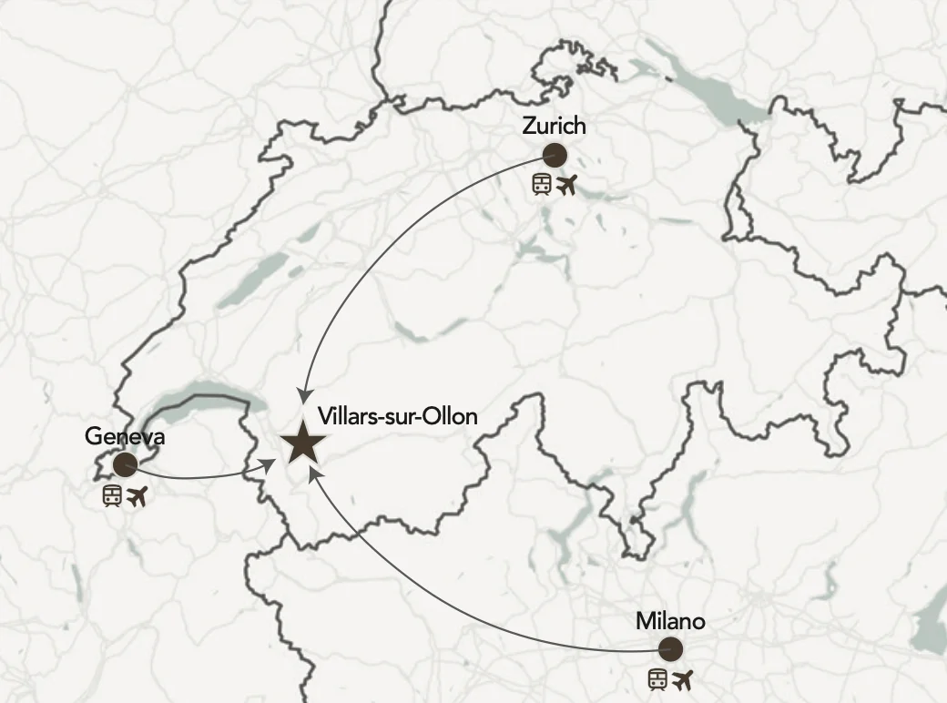 location within switzerland map