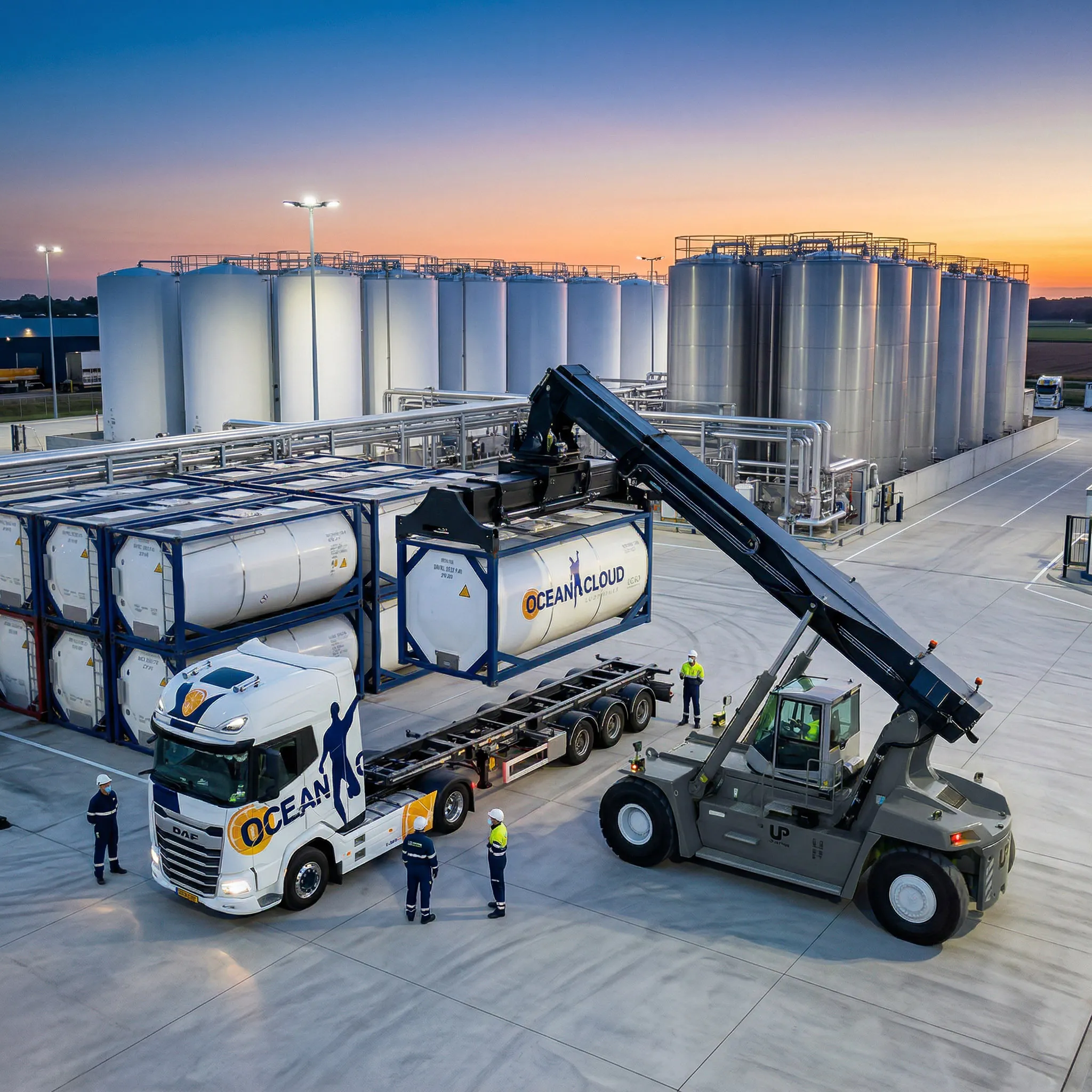 Tank container storage facility at strategic European location