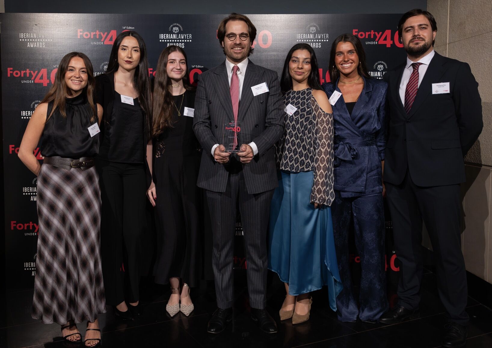 Fukuro Legal team receiving the Iberian Lawyer 40 Under 40 award as White Collar Crime Team of the Year 2026