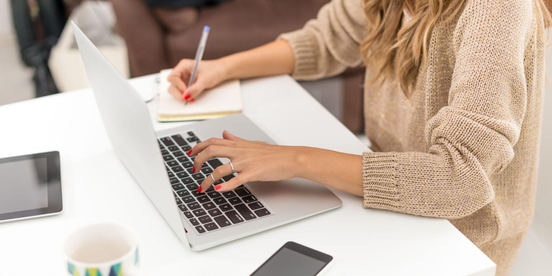 A professional on a laptop learning soft skills in 2025