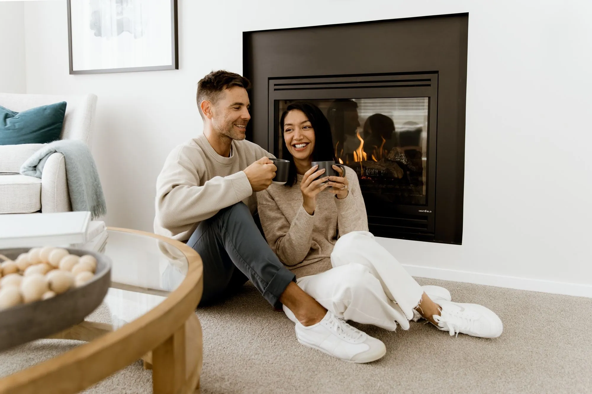 Couple at home