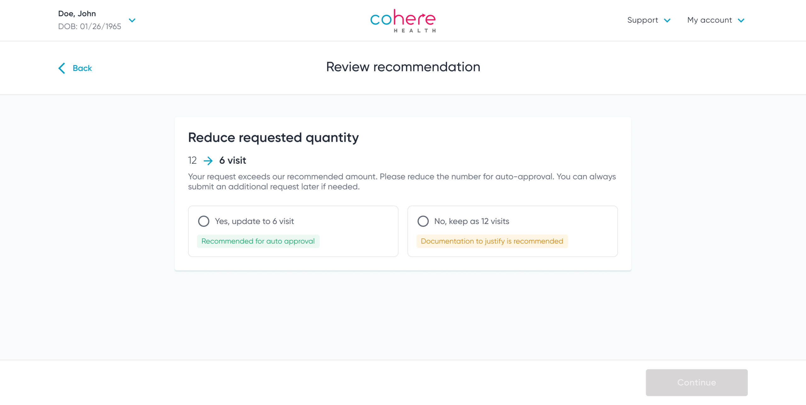 AI-powered prior authorization nudge
