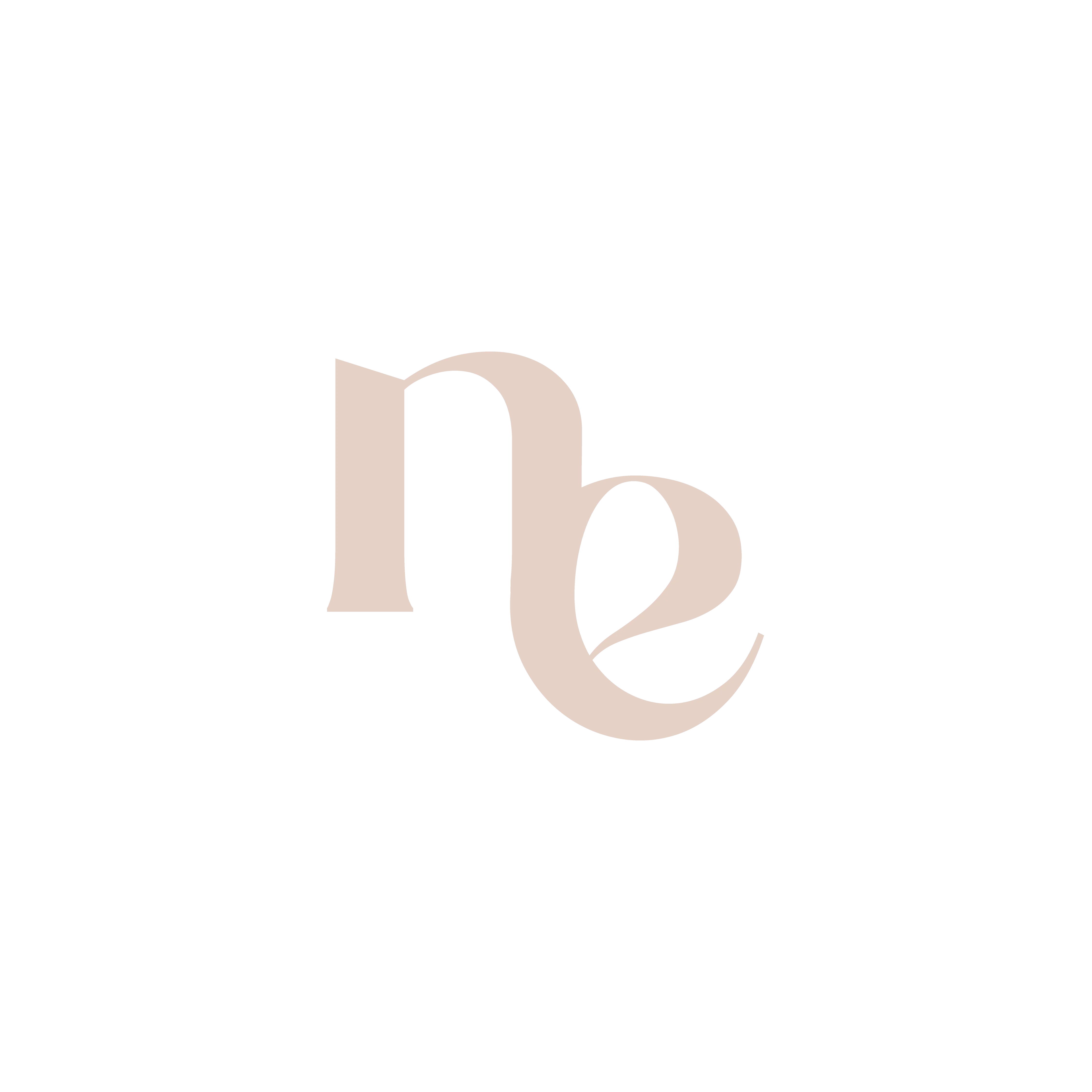 Circular logo with stylized lowercase letters 'ne' in the center and text reading 'THE NANNY EDIT' around the outer ring.
