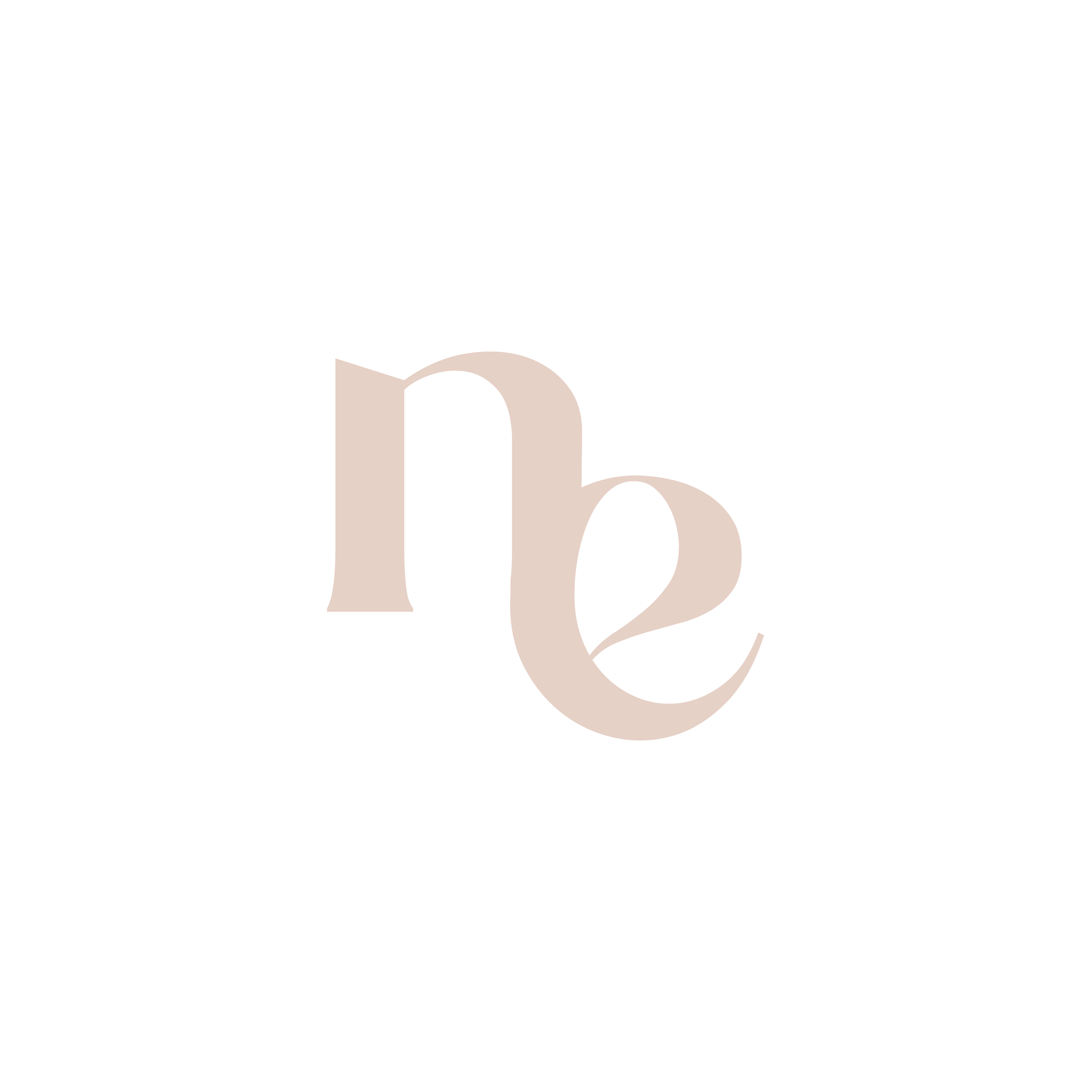 Circular logo with stylized lowercase letters 'ne' in the center and text reading 'THE NANNY EDIT' around the outer ring.