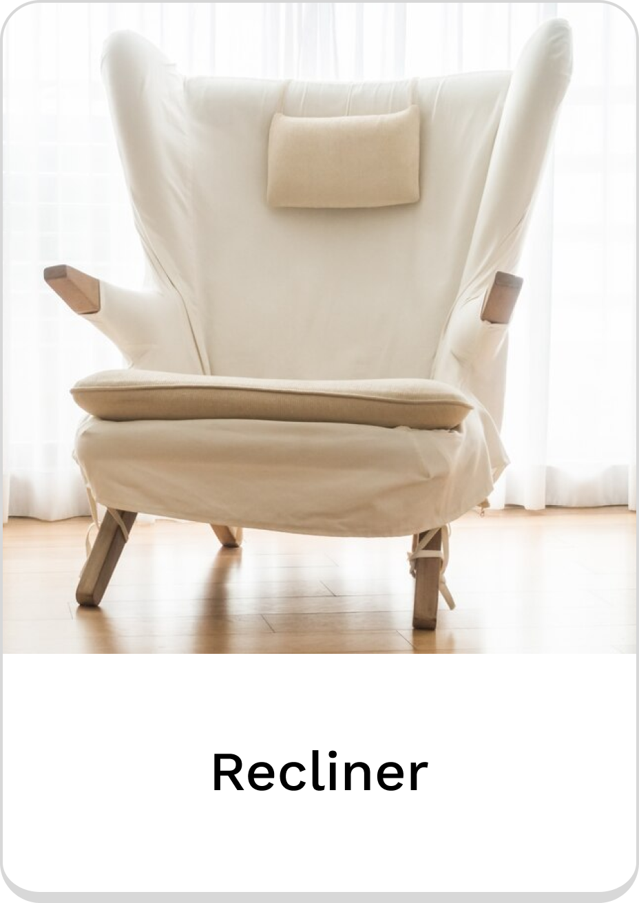 Cozy cream recliner with wooden accents, perfect for relaxation and modern decor.
