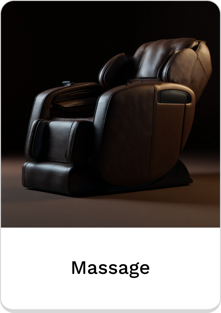 Elegant massage chair designed for ultimate relaxation and comfort.