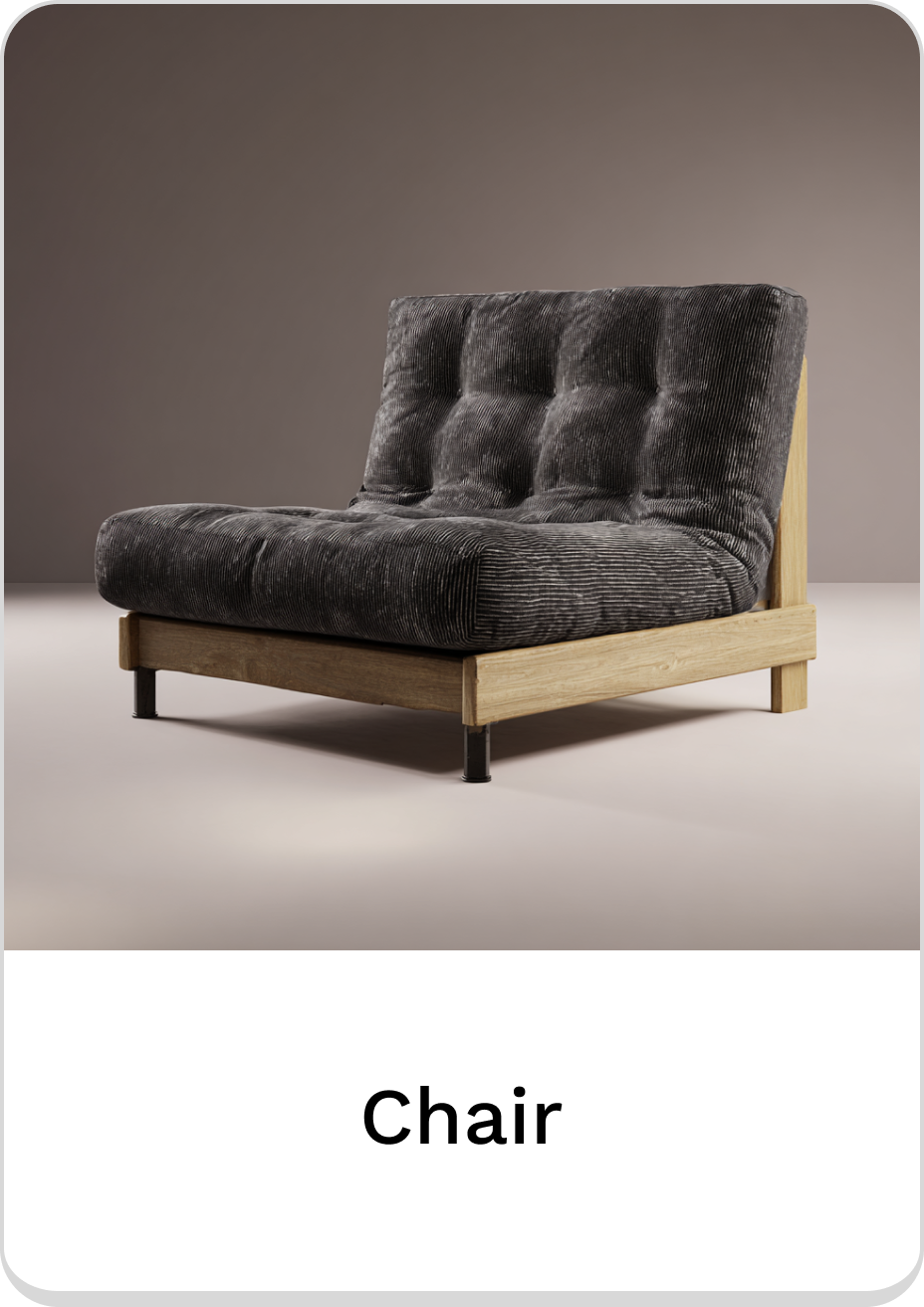 Stylish chair with a modern design for comfortable seating in any space.