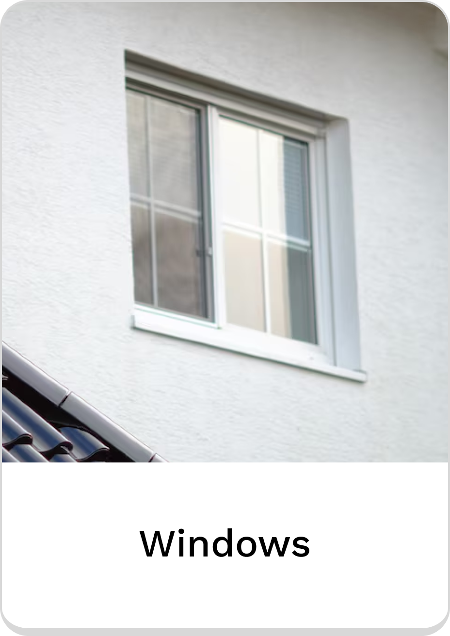 Modern white window showcasing sleek design for home improvement solutions.
