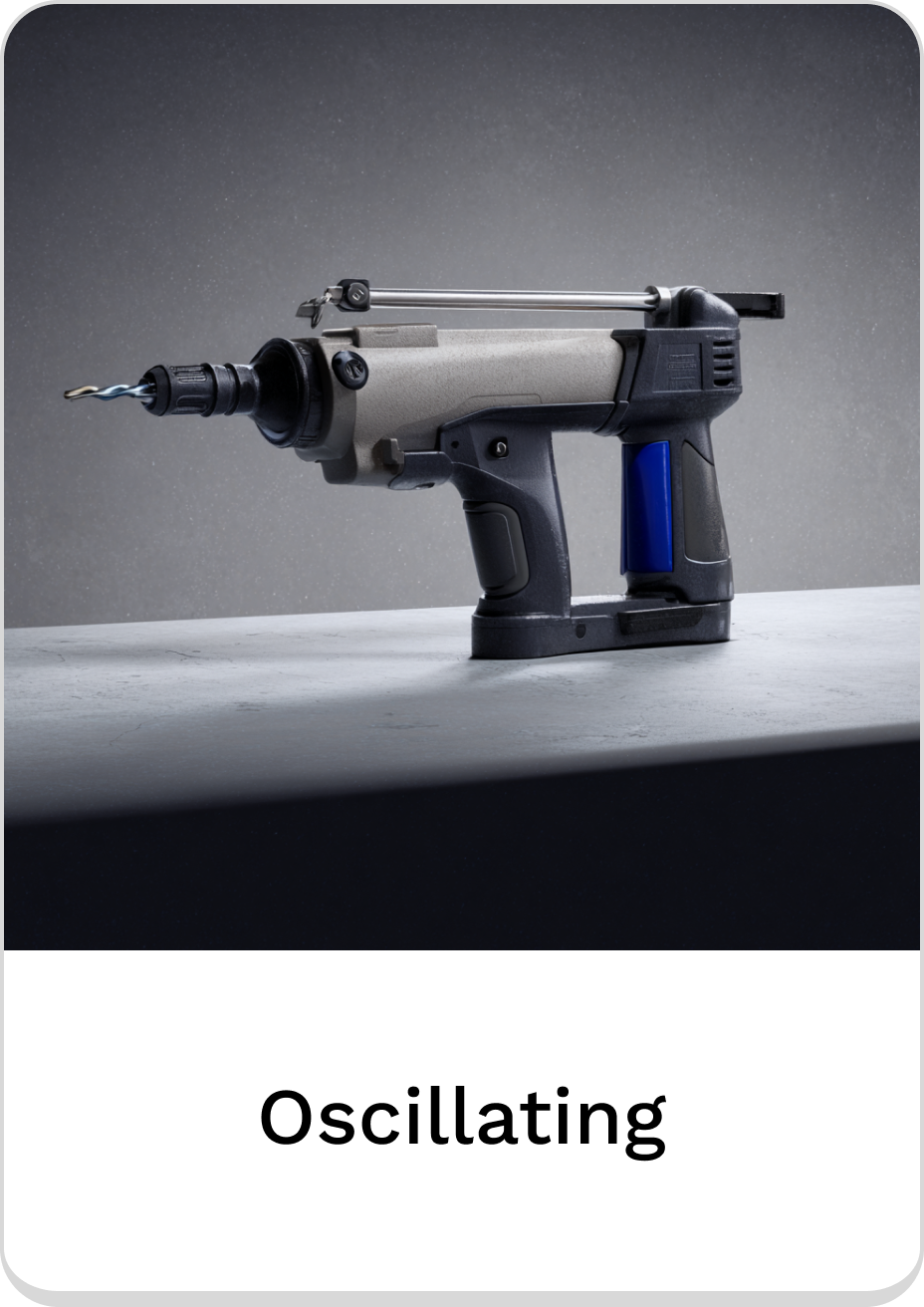 Compact oscillating tool for precision drilling and versatile performance.